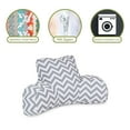 thumbnail image 6 of Majestic Home Goods Reading Pillow Chevron Gray, 6 of 6