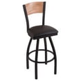 thumbnail image 3 of Holland Bar Stool  30 in. L038 - Black Wrinkle Maryland Swivel Bar Stool with Laser Engraved Back, 3 of 3