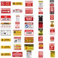 thumbnail image 4 of Paquete de pegatinas de advertencia y seguridad, señales de advertencia, anime, 75 unidades, 4 of 4