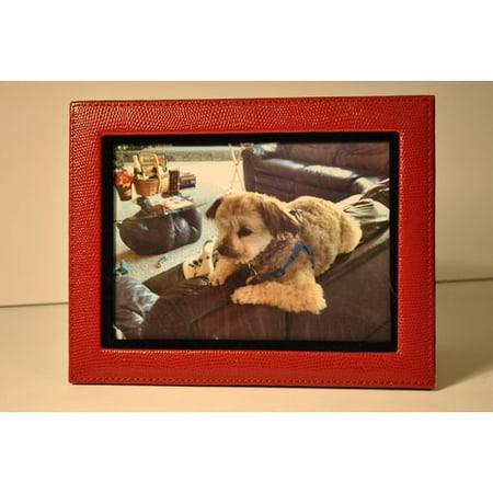 - Budd Leather Lizard Leather Picture Frame