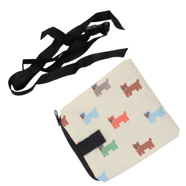 Práctico accesorio de adiestramiento para perros Bolsa de adiestramiento para mascotas Bolsillos de adiestramiento Bolsa para refrigerios (Beige)