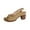 Brown, variant on Summer Womens SandalWomen Beach Fashion Chunky Heel Open Toe Slip-On Peep Toe Ankle Strap Slippers Casual Daily Shoes Black 6