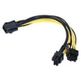 thumbnail image 2 of Ymiko 5Pcs PCIE 6 Pin Female To Dual PCI-E 8 Pin Male GPU Power Cable Splitter New, 2 of 8
