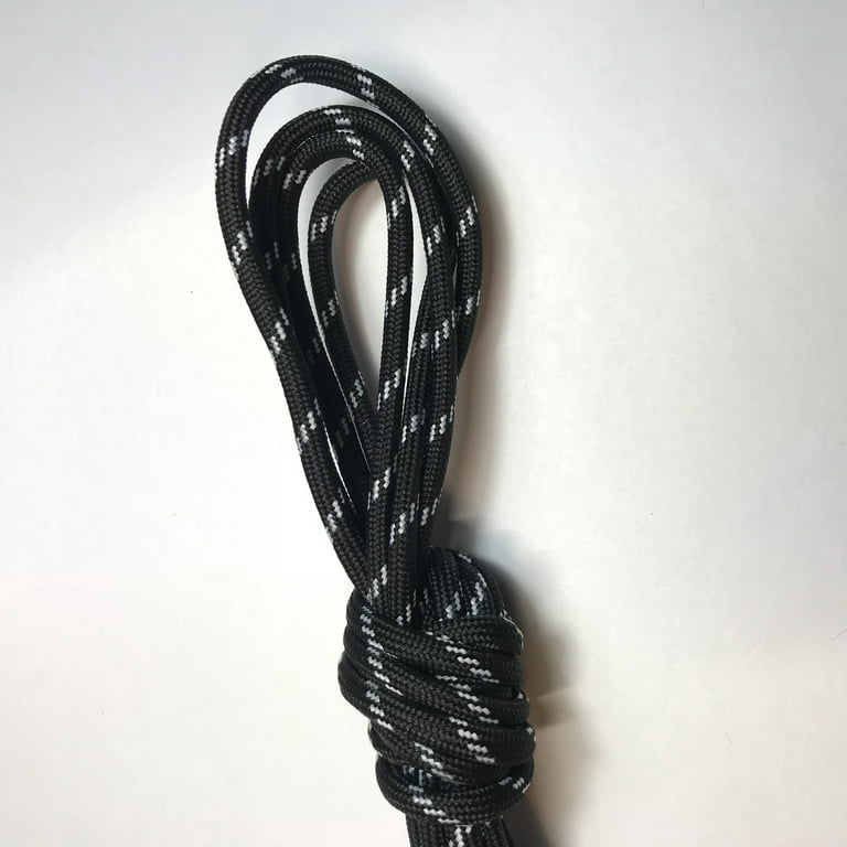 Heavy Duty Outdoor Black Gray Round Boot Laces Shoelaces Replacement for  Hiking Motorcycle Boots 