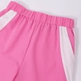 thumbnail image 4 of Toddler Girl Outfits Summer Clothes Set California Print Short Sleeve Top and Color Block Wide Leg Pants Set Kids School Fashion Suit 7-8 Years, 4 of 6