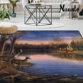 thumbnail image 2 of FREEAM Animal Area Rug 5'x7', Deer in Forest Polyester Area Rug Mat for Living Dining Dorm Room Bedroom Home Decorative, 2 of 6