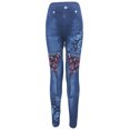 thumbnail image 6 of BJUTIR Women Plus Size Denim Print Stretch Women Denim Leggings Womens Workout Bottoms, 6 of 9