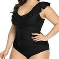 thumbnail image 5 of Sngxgn Women Swimsuit Tummy Control Bathing Suits(Black,XL), 5 of 7