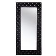 thumbnail image 3 of 71" Black Wood and Faux Crystal Framed Freestanding and Wall Mount Standing Mirror, 3 of 4