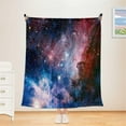 thumbnail image 3 of Space Throw Blanket, Galaxy Universe Star Fleece Blanket for Sofa Couch Chairs, 60 x 50 Inch, Colorful, 3 of 6