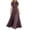 Purple 06, variant on Karymi Spring Dresses for Women 2026 Chiffon Maxi Formal Dress, Lace Trim Mock Neck Keyhole Puff Short Sleeve Satin Waistband Flowy A Line Bridesmaid Evening Gown Dresses for Women