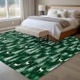 thumbnail image 4 of 5'x7' Area Rugs, Green Christmas Indoor Outdoor Area Rug for Living Room Bedroom, Xmas Tree Elk Christmas Washable Bathroom Rugs Kitchen Floor Carpet Mats Home Decor Aesthetic, 4 of 8