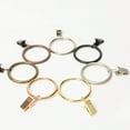 thumbnail image 3 of Mdesiwst 10Pcs Sturdy Metal Curtain Clip Rings Easy to Use Smooth Pull Space-Saving Load-bearing Curtain Rings, 3 of 8