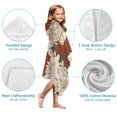 thumbnail image 7 of Pioneer Flower Floral Print Pattern Hooded Bath Towel，50"x30" for Ages 3 To 12 Kids, Quick Dry Lightweight Soft Microfiber Hood Beach Towel Cover Up for Kids, 7 of 7