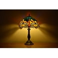 thumbnail image 1 of Tiffany Style Dragonfly Table Lamp Bedside LED Desk Lamp Bedroom Stained-Glass 18.1'' Height Bronze Multi-Color, 1 of 4