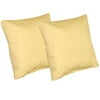 Yellow Outdoor Toss Pillow, Set of 2