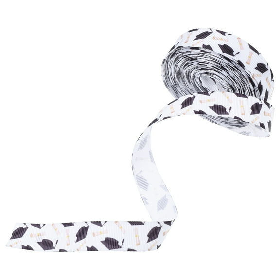 FRCOLOR 1 Roll DIY Graduation Wrapping Ribbon Unique Polyester Ribbon for Grad Party Favors Graduation Season Bow and Grad Decorations