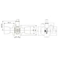 thumbnail image 2 of Design House 728832 Porte d'Entrée Terrasse Double Bouton de Porte Combo&44; Laiton Poli, 2 of 4