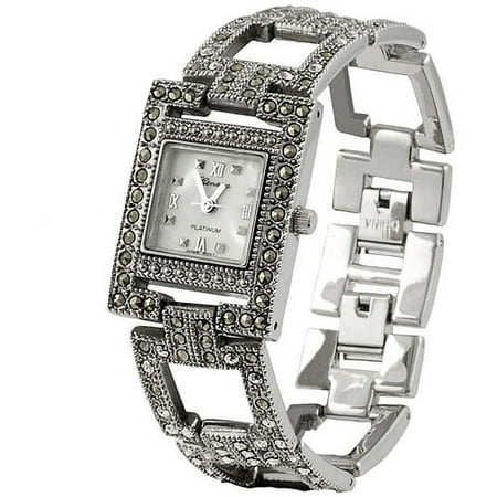 Brinley Co. Women's Marcasite Antique Watch