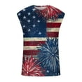 thumbnail image 4 of Cmfcve Men's Patriotic Tank Top Casual Printing Independence Day Vests Sleeveless Round Neck Flag Tees, 4 of 5
