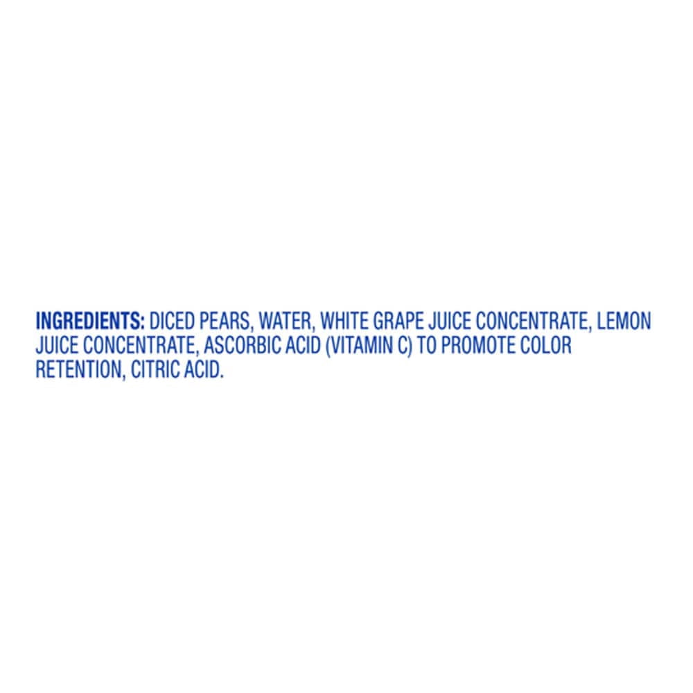 Kroger Diced Pears in Fruit Juice Cups 4 ct / 4 oz - 3 Pack