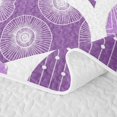 thumbnail image 5 of Homewish Minimalist Spiral Stripes Twin Quilt Set,Purple Bohemian Twin Coverlet Set,2-Piece, 5 of 7