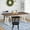 Brown, variant on MAYEERTY 63" Modern Dining Table with Faux Marble Tabletop for 4-6 People