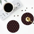 thumbnail image 4 of Kdxio Red Snake Funny Coasters,4 Pcs Leather Coasters,Housewarming Gifts,Protect Furniture from Water Marks Scratch and Damage, 4 of 8