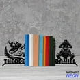 thumbnail image 4 of Handmadetneonsign Snowmobile Metal Bookends, Snowmobile Name Bookend, Snowmobiling Bookshelf Home Decor 76065, 4 of 4