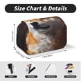 thumbnail image 5 of Rateoe Regal Shiba Inu Pattern Double Clamshell Pen Case, Storage Organizer with Two Zipper Compartments– Holds Up to 50 Pencils & Pens, 5 of 7
