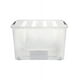 thumbnail image 2 of Caja de Almacenamiento con Ruedas y Tapa con Asas de Seguridad AGBOX | Transparente | Cap. 32L | Fácil Transporte y Organización, 2 of 5