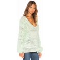 thumbnail image 3 of Free People Chandail en Tricot pour Femmes, Vert, Grand, 3 of 3