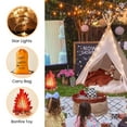 thumbnail image 2 of Tiny Land Kids Teepee Tent - Cotton Canvas Play Tent with Lights & Campfire Toy, Ages 3+ Indoor/Outdoor, 2 of 6