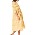 thumbnail image 6 of GXFC Women Summer Swing Midi Dress Elegant Floral Print Tie-Up Short Puff Sleeve Loose A-line Dress Casual Baggy Dress for Women, 6 of 9