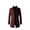 Burgundy, variant on SWSMCLT Men's Single Breasted Winter Overcoat Wool Blend Trench Coat Long Thigh Length Snow Coats Grey 40