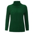 thumbnail image 2 of Casual Female Woman Sweaters Womens Autumn And Winter Regular Turtleneck Long Sleeved Knitted Sweater, 2 of 8