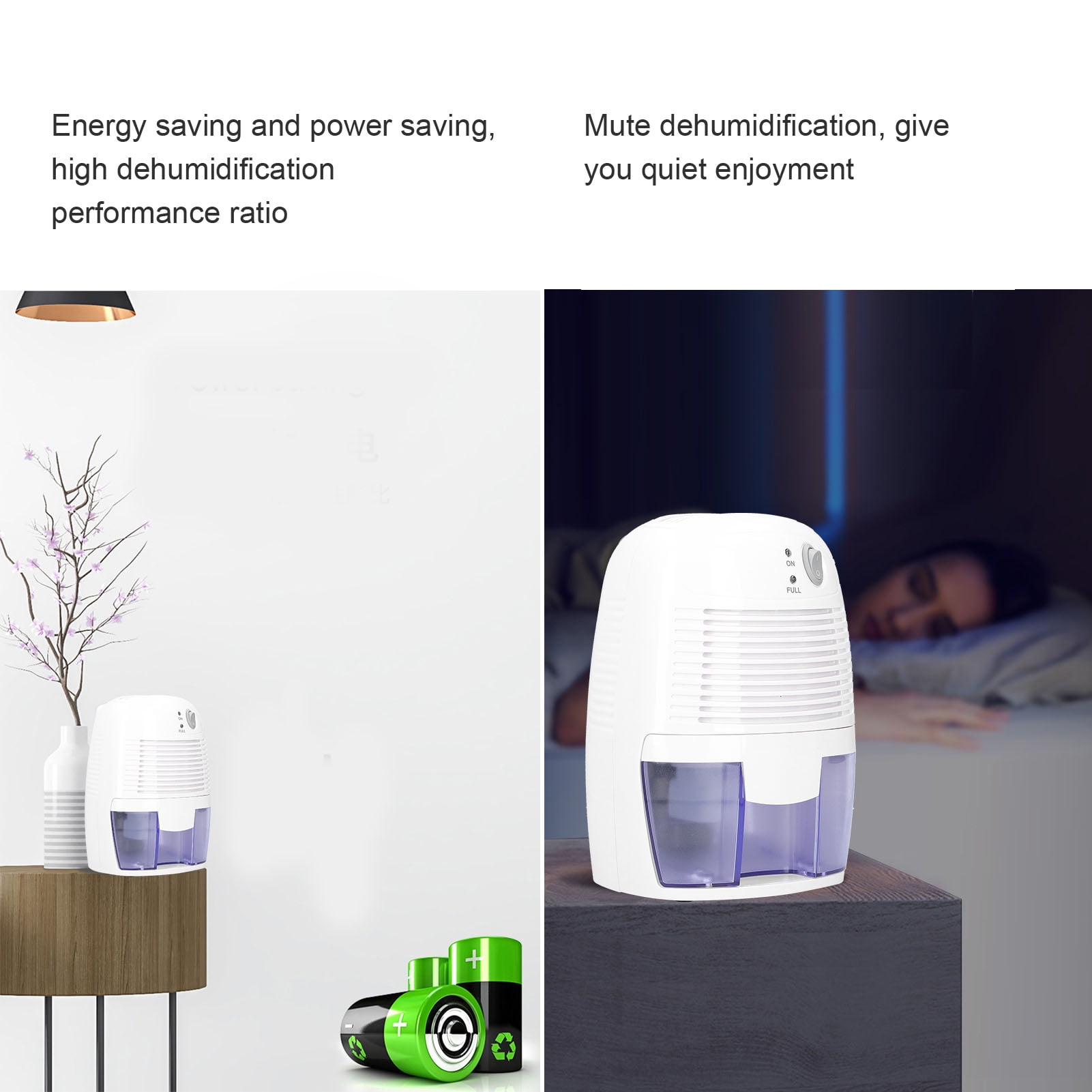 Electric Mini USB Dehumidifier,Household Mini Dehumidifier USB Air Dryer Machine Removes Moisture Humidity for Bedroom Home Kitchen, Basement