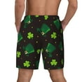 thumbnail image 2 of Lsque Mens Swim Trunks St. Patrick's Day8 Pattern - Bathing Suit Compression Liner - Beach Swim Shorts Swimwear - (S-3XL) - Stretch Quick Dry -Large, 2 of 9