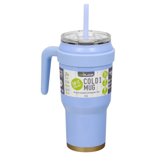 Reduce Tumbler 40 oz Tumbler With Lid and Straw and Handle 34 Hours Cold Vacuum Insulated