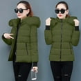 thumbnail image 6 of Arnsht Womens Winter Coats Quilted Thicken Warm Puffer Ski Jacket Faux Furry Lined Hooded Waterproof Outdoor Comfy Down Jackets Green S, 6 of 7