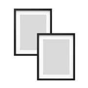 2pcs 16x20 inch Picture Frame?Poster Frames, black,Suitable for wall decoration