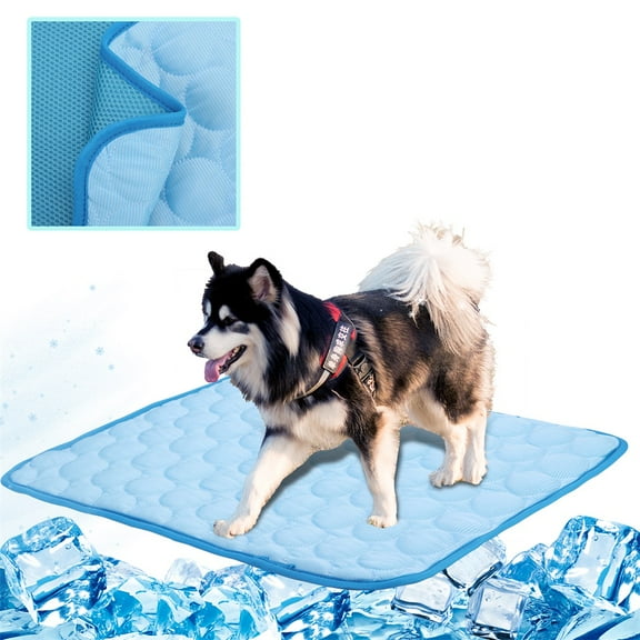 Dog Cooling Mat, Pet Cooling Mat for Dogs Cats, Ice Silk Pet Cooling Pads, Reusable＆Washable Pet Self Cooling Blanket