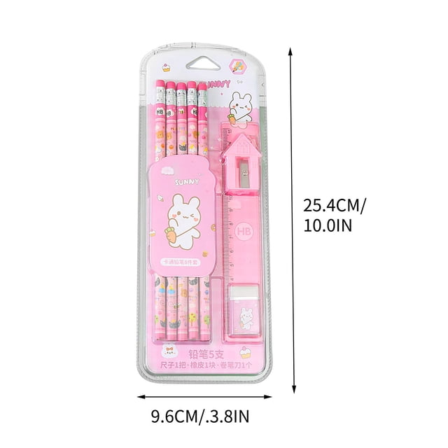 Pencil Set Student Stationery Eight Piece Set Kindergarten Children's Drawing And Sketching Supplies