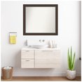 thumbnail image 7 of Amanti Art Custom Wall and Bathroom Mirror (32.75 x 36.75 in.), Cyprus Walnut Frame, 7 of 7