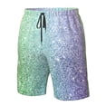thumbnail image 6 of Uemuo Beautiful Glitter Pattern Men's Swim Trunks Hawaiian Beach Bathing Suit Swimsuits Beach Quick-Dry Shorts with Pockets-Medium, 6 of 9