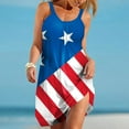 thumbnail image 2 of Vestido sin Mangas para las Mujeres Día de la Independencia Patriótica Impreso Fit Suelto, Suspendientes Casuales para el Uso Diario, de Vacaciones Y de Verano, 2 of 6