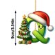 thumbnail image 1 of Rapeiae 2D Acrylic Christmas Tree 26 Letter Pendant Decorative Gift Family Christmas Party Pendants, 1 of 5