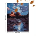 thumbnail image 3 of Red Rocks Sedona Desert Landscape Canvas Print, Oil Style Wall Art for Living Room, Bedroom, Office, Hotel Lobby, 3 of 8