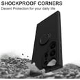 thumbnail image 4 of Samsung Galaxy S23 Ultra Case with Magnetic Ring Holder Premium Soft Liquid Silicone Cover [Anti-Scratch Microfiber Liner] Shockproof Kickstand Protective Phone Case for Galaxy S23 Ultra Black, 4 of 6
