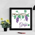 thumbnail image 5 of Grape Vine Stencil Grape Stencil 11.8×11.8inch Hanging Grape and Leaves Pattern with Paint Brush Grapevine Rustic Decor Stencil for Painting on Wood Canvas Wall DIY Art Crafts, 5 of 9